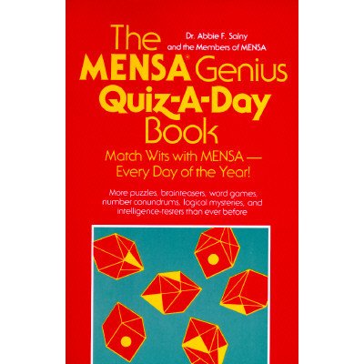 The Mensa Genius Quiz-A-Day Book Salny Abbie F.Paperback – Hledejceny.cz