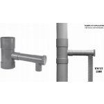 Bradas Lapač Sběrač dešťové vody s ventilem 80 mm šedý – Zboží Mobilmania