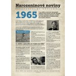 Narozeninové noviny 1965 s vlastním textem a fotografií S fotografií a textem – Zboží Dáma