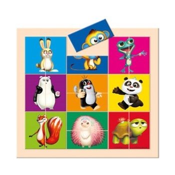 Bino Vkládací puzzle Krtek a Panda