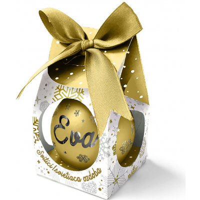 Nekupto Vánoční koule se jménem Eva svítící skleněná 5,8 cm – Sleviste.cz