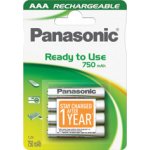Panasonic Ready to Use AAA 750 4ks HHR-4MVE/4BC – Zboží Mobilmania