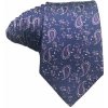 Kravata Modrá kravata Marks Spencer Flower abstrakt