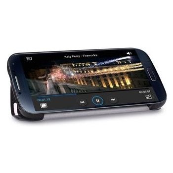Pouzdro Puro polohovací flipové Zeta Samsung Galaxy S4 i9505 černé