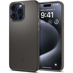 Pouzdro Spigen Thin Fit iPhone 15 Pro gunmetal