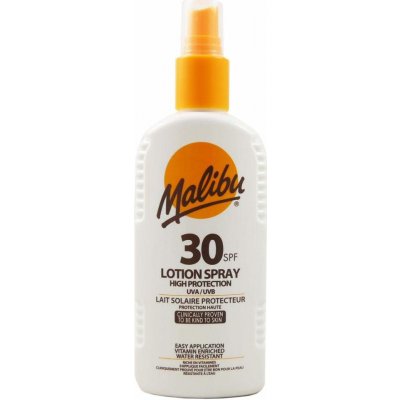 Malibu Lotion Spray SPF30 200 ml – Zboží Mobilmania