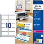 AVERY 85x54 mm, 220g, 10 listů, saténové, jasně bílé C32016-10 – Hledejceny.cz