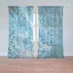 Sablio Záclony Magická modrá: 2ks 150x250cm – Hledejceny.cz