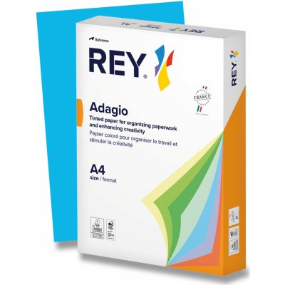 Rey Adagio barevný papír A4 80 g 500 listů intenzivní modrý – Zboží Dáma