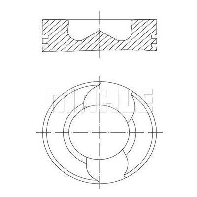 Píst MAHLE ORIGINAL 030 98 00