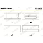 Pánev ložiska klikového hřídele GLYCO H1104/5 STD – Hledejceny.cz