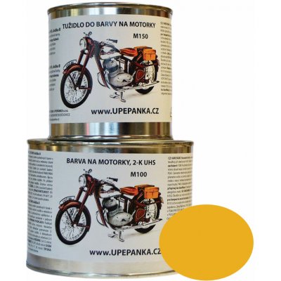 U PEPÁNKA s.r.o. Barvy na motorky Jawa Originální 2-K UHS barva M100, ČSN 6170-RAL 1023 žlutá dopravní 0,15L – Zboží Mobilmania
