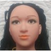 Nafukovací panna Diaoshi sexdoll Dominika / realistická nafukovací panna, barva vlasů - černá