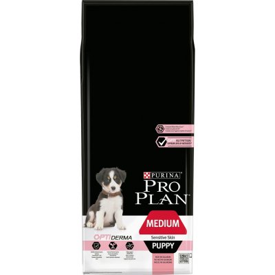 Purina Pro Plan Medium Puppy Sensitive Skin losos 12 kg