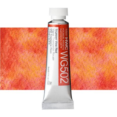 Holbein Granulating akvarelová barva 5 ml Trumpet Vine Red – Hledejceny.cz