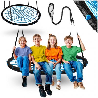 Neo-Sport Čapí hnízdo NS-104120 cm černo-modrá – Hledejceny.cz