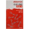 Příslušenství pro vlasce a ocelová lanka Korum Rychlospojka Snapper Clip-Ons vel.0 7 kg 15 lb 8 ks