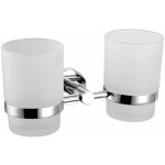 Novaservis Mephisto 6857,0 Dvojitý držák kartáčků a pasty sklo / chrom – Hledejceny.cz