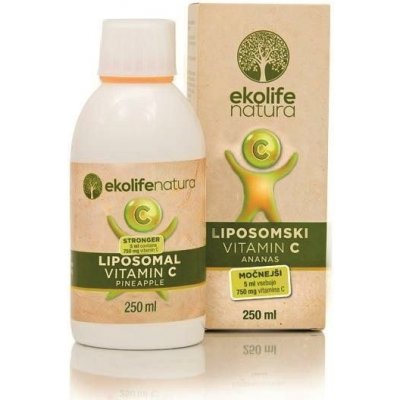 EKOLIFE NATURA Liposomal Vitamin C 750mg 250ml ananas (Lipozomální vitamín C) - ananas