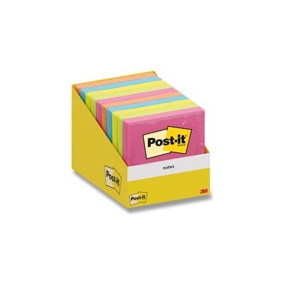 3M POSTIT 6820 - samolepicí bloček - mix barev, 76 x 76 mm, 10 x 100 listů – Zboží Živě