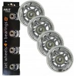 Sestava čirých PU koleček 70x24 + ložiska ABEC7 NILS Extreme – Zboží Dáma