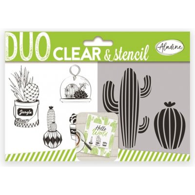 ALADINE Gelová razítka se šablonou kaktusy – Zboží Dáma