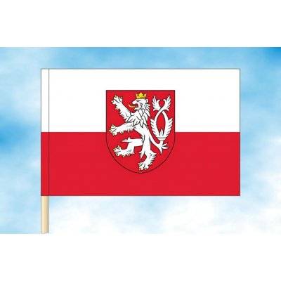 LIBEA, s.r.o. Vlajka Čech půlený list Rozměr: 40×60 cm, Uchycení: Návlek na žerď – Hledejceny.cz