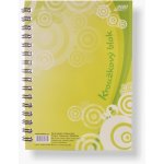 Bobo Kroužkový blok s boční vazbou A6 čtvereček 40 listů – Zboží Mobilmania