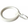 Záclona Plastový kroužek s háčkem, barva bílá (10ks)