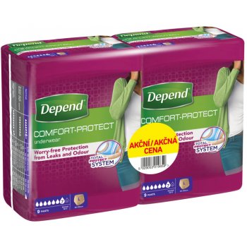 Depend Normal inkont.kalh.ženy Duopack L 2 x 9 ks