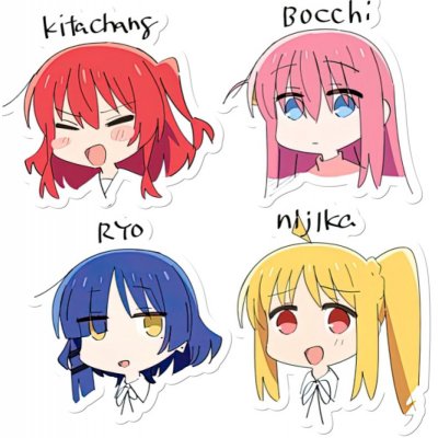 Bocchi the Rock Samolepka Kessoku – Zboží Živě