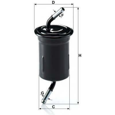 MANN-FILTER Palivový filtr MANN WK614/9 (MF WK614/9) | Zboží Auto