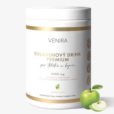 Venira Premium kolagenový drink pro těhotné a kojící maminky 322 g jablko