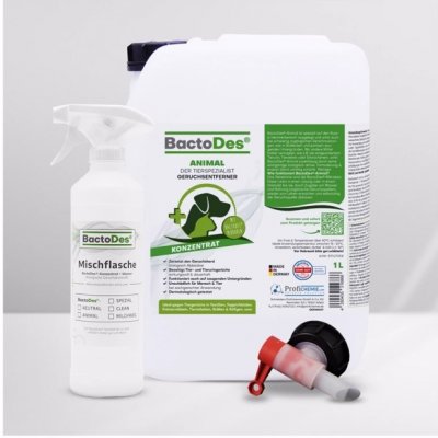 BactoDes Animal Enzymatický čistič na odstranění zápachu moči psů a koček 10 l – Sleviste.cz