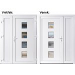 Soft Dvoukřídlé vchodové 010+Panel Plný Bílá/bílá pravé 130 x 200 cm – Hledejceny.cz