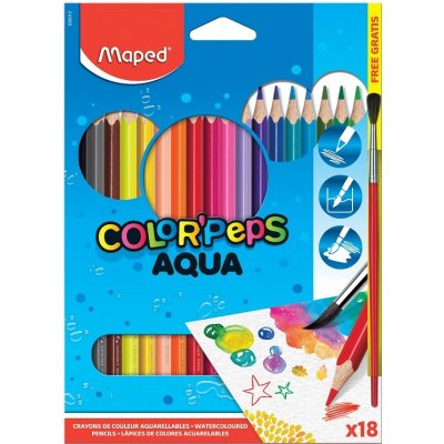 Maped Akvarelové pastelky Color Peps Aqua 18ks – Zboží Mobilmania