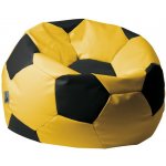 ANTARES Euroball medium Sedací pytel 65x65x45cm koženka žlutá/černá – Hledejceny.cz