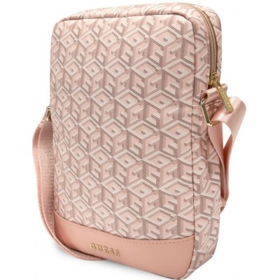 Guess PU G Cube Tablet Bag 10" růžová – Zboží Mobilmania