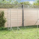 vidaXL Venkovní psí kotec se střechou stříbrný 200 x 600 x 250 cm – Hledejceny.cz