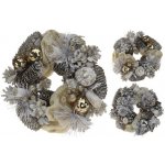 KOOPMAN Věnec se šiškami 25 cm zlatý – Hledejceny.cz