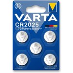 Varta CR 2025 5ks 6025101415 – Zboží Živě