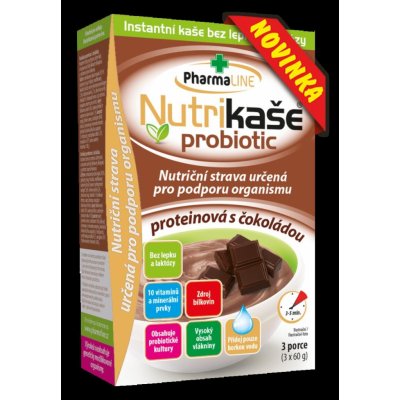 Nutrikaše probiotic proteinová s čokoládou 3x60 g – Zbozi.Blesk.cz