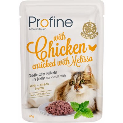 Profine Adult Cat pouch fillets in jelly with Chicken 85 g – Zboží Mobilmania