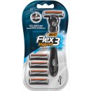 Ruční holicí strojek Bic Flex 3 Hybrid + břity 4 ks