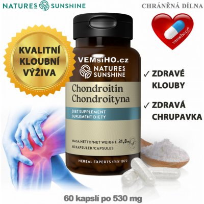 Nature’s Sunshine Chondroitin 60 kapslí po 530 mg – Hledejceny.cz
