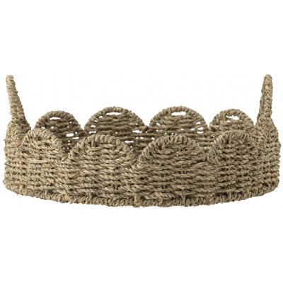 Bloomingville Servírovací podnos Brea Nature Seagrass Ø 35 cm přírodní barva kov proutí – Sleviste.cz