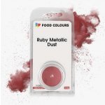 Food Colours Jedlá prachová perleťová barva Ruby Metallic Dust 2,5 g Rubínová – Hledejceny.cz