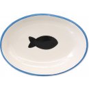 Magic Cat miska keramická ovál potisk ryba modrá 13 x 9 x 2,5 cm 0,19 l