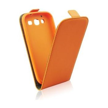 Pouzdro Forcell Slim Flip flexi Samsung G530 G531 Galaxy Grand Prime oranžové