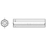 PROFISTYL DIN 1479 šestihranná matice pro napínače pozink Varianta: DIN 1479 matice pro napínače šestihranná ZnB M10 – Hledejceny.cz